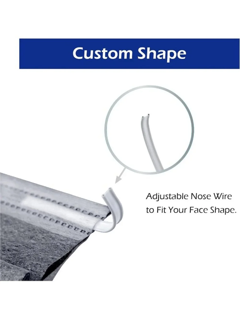 4-Ply Activated Carbon Face Masks, Individually Wrapped, 50 Black Masks, Large